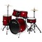 Ashthorpe 5-Piece Complete Full Size Adult Drum Set with Remo Batter Heads